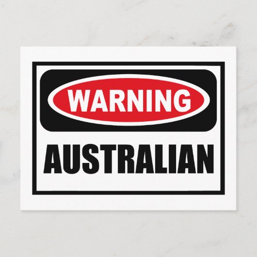 のオ警告ーストラリアはがき ポストカード (正面)