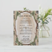 のカスクラシックタマイズ可能なWinter Woodlandディナーメニュー メニュー (スタンド正面)