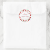 のカスタマイズキッチンからストロベリージャム ラウンドシール (バッグ)