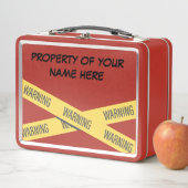 のカスタマイズテープを使用した可警告能な「特性」 メタルランチボックス (インサイチュ)