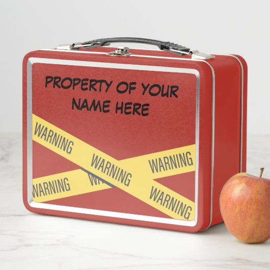 のカスタマイズテープを使用した可警告能な「特性」 メタルランチボックス (インサイチュ)