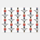 のカスタムくるみ割りクリスマスラッピング紙シート ラッピングペーパーシート (正面3)