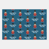 のカスタムくるみ割りクリスマスラッピング紙シート ラッピングペーパーシート (正面2)