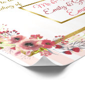 のカスタムよ結婚うこそ(名前の追加) ポスター (角)