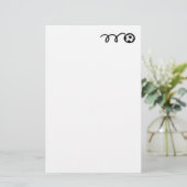 のカスタムサッカーボール文具書紙 便箋 (スタンド正面)