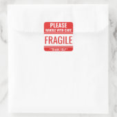 のカスタム付いた壊れ気にい取り警告手 スクエアシール (バッグ)