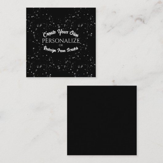 のカスタム作成パーソナライズされた スクエア名刺 (正面/裏面)