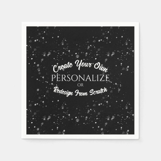 のカスタム作成パーソナライズされた スタンダードカクテルナプキン (正面)