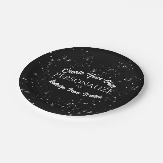 のカスタム作成パーソナライズされた ペーパープレート (アングル)