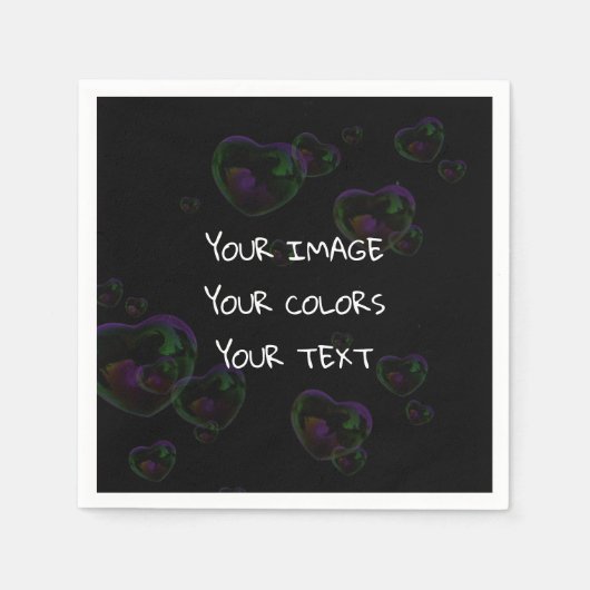 のカスタム作成 スタンダードカクテルナプキン (正面)