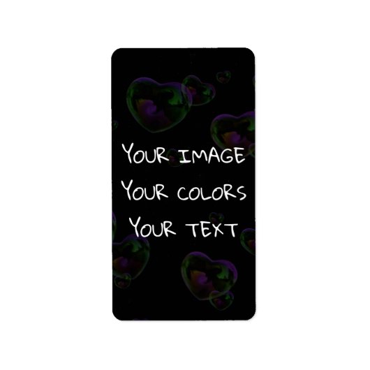 のカスタム作成 ラベル (正面)