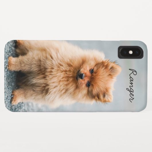 のカスタム全写真|上の濃い文字|パーソナライズされた| Case-Mate iPhoneケース (裏面(横))