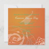 のカスタム卒業案内 招待状 (裏面)