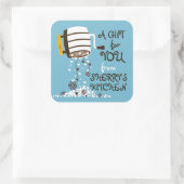 ~のカスタム台所から生まれた小麦粉の色 スクエアシール (バッグ)