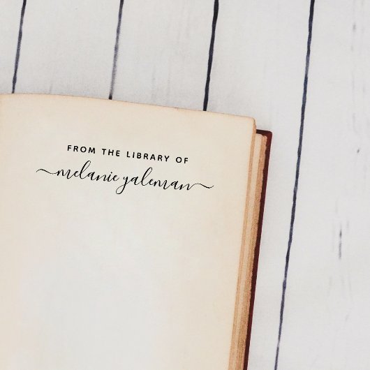 のカスタム図書内の書手名 セルフインキングスタンプ