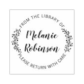 ～のカスタム図書室の植物館 ラバースタンプ (インプリント)