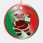 のカスタム女性コーチクリスマスオーナメント セラミックオーナメント (裏面)
