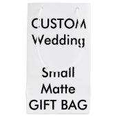 のカスタム結婚抱き枕MATTE SMALL 5" x 8.5" スモールペーパーバッグ (正面)