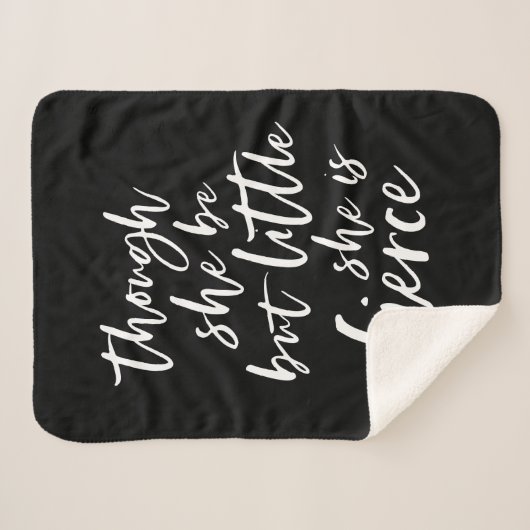 のカスタム色文字はほとんど激しいシェイクスピア シェルパブランケット (正面(横))