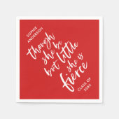 のカスタム色文字はほとんど激しいシェイクスピア スタンダードカクテルナプキン (正面)