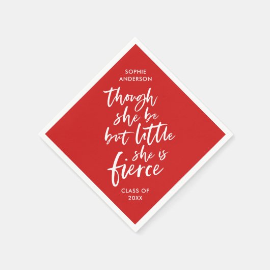 のカスタム色文字はほとんど激しいシェイクスピア スタンダードカクテルナプキン (角)