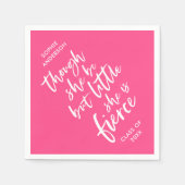 のカスタム色文字はほとんど激しいシェイクスピア スタンダードカクテルナプキン (正面)