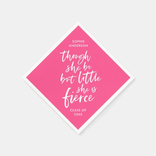 のカスタム色文字はほとんど激しいシェイクスピア スタンダードカクテルナプキン (角)