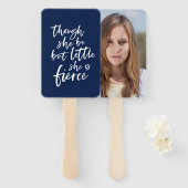 のカスタム色文字はほとんど激しいシェイクスピア ハンドファン (正面&裏面)