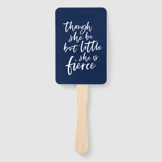 のカスタム色文字はほとんど激しいシェイクスピア ハンドファン (正面)