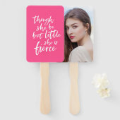 のカスタム色文字はほとんど激しいシェイクスピア ハンドファン (正面&裏面)