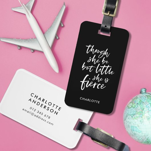 のカスタム色文字はほとんど激しいシェイクスピア ラゲッジタグ