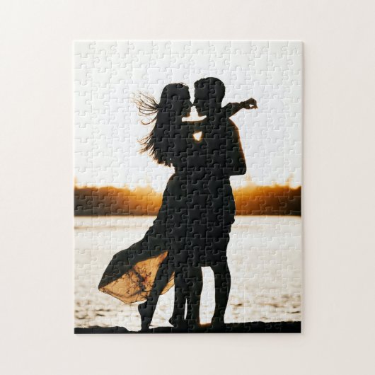 のカップル結婚ブライダルシャワーゲーム ジグソーパズル (縦)