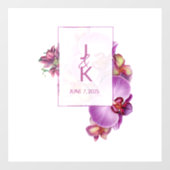 のカップル結婚モノグラムフロアデカール&ステッカー ウィンドウサイン (シート)