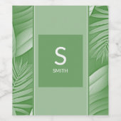 のカップル結婚モノグラムワインラベルセット ワインラベル (シングルラベル)