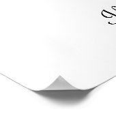 のカップル結婚指紋ゲストブック ポスター (角)