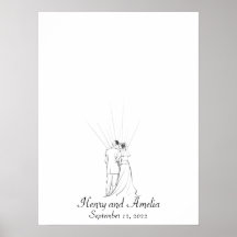 のカップル結婚指紋ゲストブック