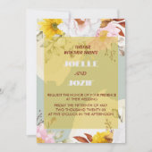 のカラフルバラと機能結婚 招待状 (正面)