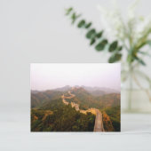 〜のカラフル中国の壁素晴らしの景色 ポストカード (スタンド正面)