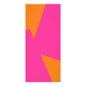 のカラフル結婚モダン縦のメニューカード ラックカード (裏面)