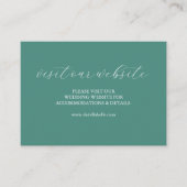 のカラフル結婚Webサイト挿入カードスクリプト エンクロージャーカード (正面)