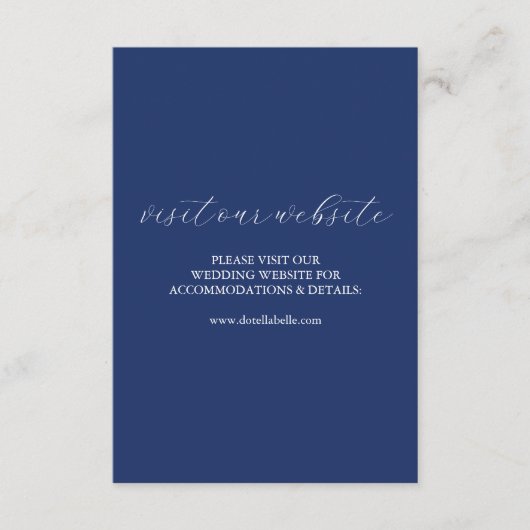 のカラフル結婚Webサイト挿入カードスクリプト エンクロージャーカード (正面)