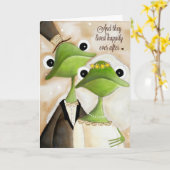 のカードの後に幸せ結婚に カード (黄色い花)