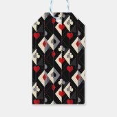 のカード遊のトランプのポーカースーツ。 ギフトタグ (裏面)