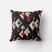 のカード遊のトランプのポーカースーツ。 クッション (裏面)