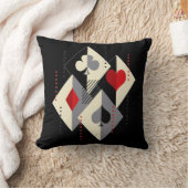 のカード遊のトランプのポーカースーツ。 クッション (ブランケット)