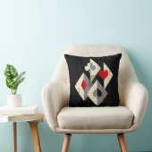 のカード遊のトランプのポーカースーツ。 クッション (椅子)