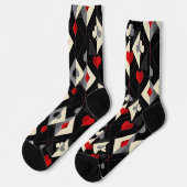 のカード遊のトランプのポーカースーツ。 ソックス (左)