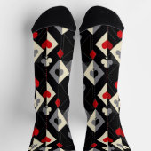 のカード遊のトランプのポーカースーツ。 ソックス (上部)