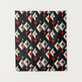 のカード遊のトランプのポーカースーツ。 タペストリー (正面)