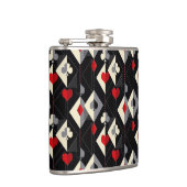 のカード遊のトランプのポーカースーツ。 フラスク (右)